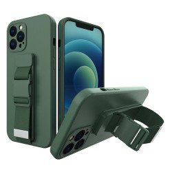 Viedtālruņa aizmugurējais vāciņš Apple iPhone 13 Pro Max Rope Case Gel Green