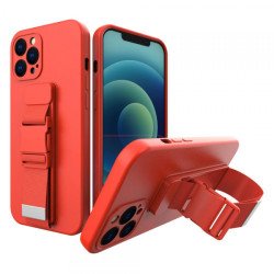 Viedtālruņa aizmugurējais vāciņš Samsung Galaxy A52 / A52 5G / A52s 5G Rope Case Gel Red