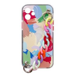 Viedtālruņa aizmugurējais vāciņš Apple iPhone 13 Pro Max Color Chain 4 Mixed, With Design