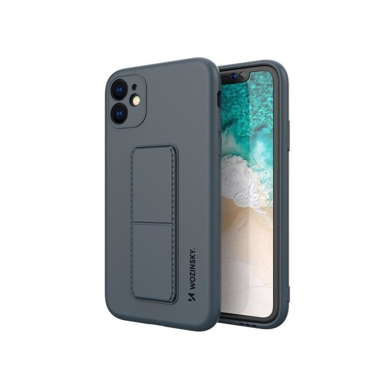 Viedtālruņa aizmugurējais vāciņš Samsung Galaxy A52 / A52 5G / A52s 5G Kickstand Case Blue
