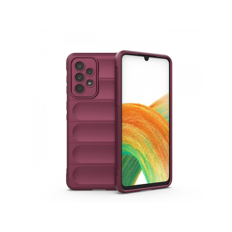 Viedtālruņa aizmugurējais vāciņš Apple iPhone 13 Pro Magic Shield Burgundy