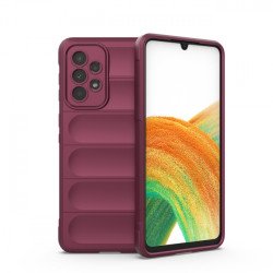 Viedtālruņa aizmugurējais vāciņš Samsung Galaxy A33 5G Magic Shield Burgundy