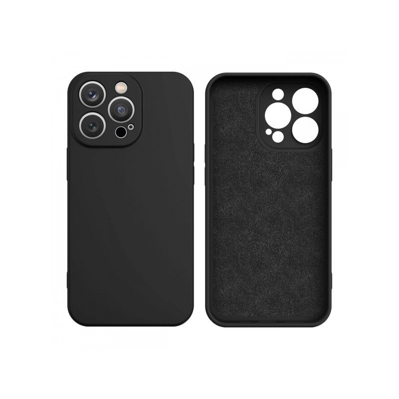 Viedtālruņa aizmugurējais vāciņš Apple iPhone 14 Pro Max Silicone case Black