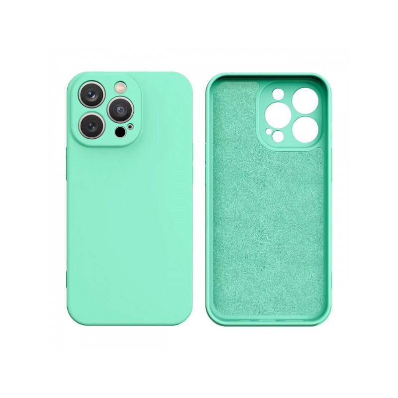 Viedtālruņa aizmugurējais vāciņš Apple iPhone 13 Pro Max Silicone case Mint