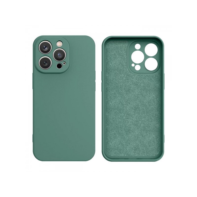 Viedtālruņa aizmugurējais vāciņš Apple iPhone 13 Pro Max Silicone case Green