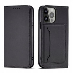 Viedtālruņa atveramais maciņš Samsung Galaxy A23 5G Magnet Card Case Black