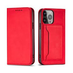 Viedtālruņa atveramais maciņš Samsung Galaxy A23 5G Magnet Card Case Red