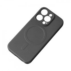 Viedtālruņa aizmugurējais vāciņš Apple Iphone 15 MagSilicone Black