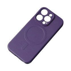 Viedtālruņa aizmugurējais vāciņš Apple Iphone 15 MagSilicone Purple