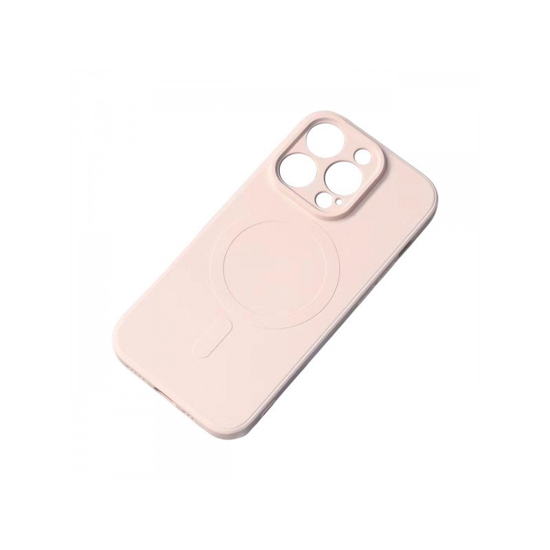 Viedtālruņa aizmugurējais vāciņš Apple Iphone 15 Plus MagSilicone Cream