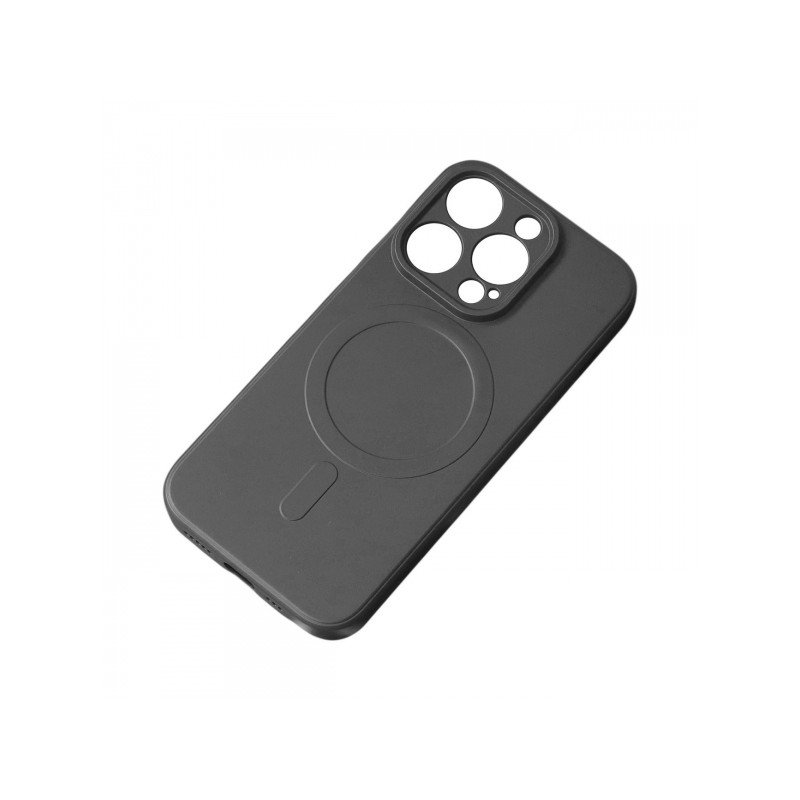 Viedtālruņa aizmugurējais vāciņš Apple iPhone 15 Pro MagSilicone Black