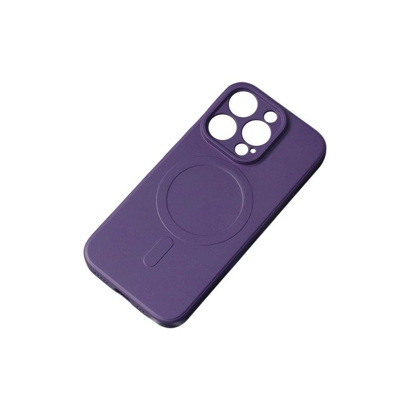 Viedtālruņa aizmugurējais vāciņš Apple iPhone 15 Pro Max MagSilicone Purple