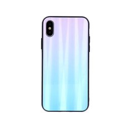 Viedtālruņa aizmugurējais vāciņš Apple iPhone XS Max Aurora Blue, Pink