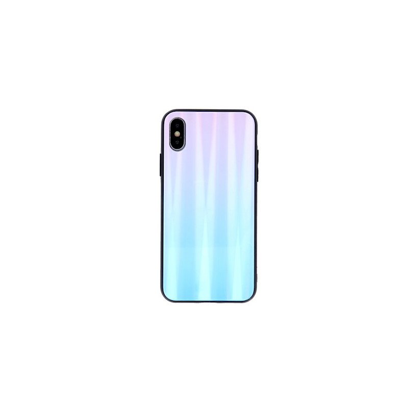 Viedtālruņa aizmugurējais vāciņš Apple iPhone XS Max Aurora Blue, Pink