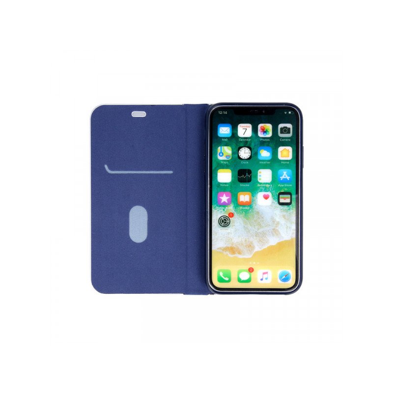 Viedtālruņa atveramais maciņš Huawei P40 Pro / Pro+ Carbon Smart Blue