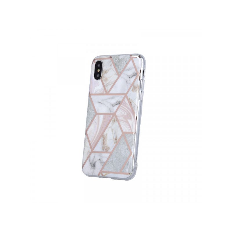Viedtālruņa aizmugurējais vāciņš Samsung Galaxy S20 Plus Geometric Marmur Pink, With Design