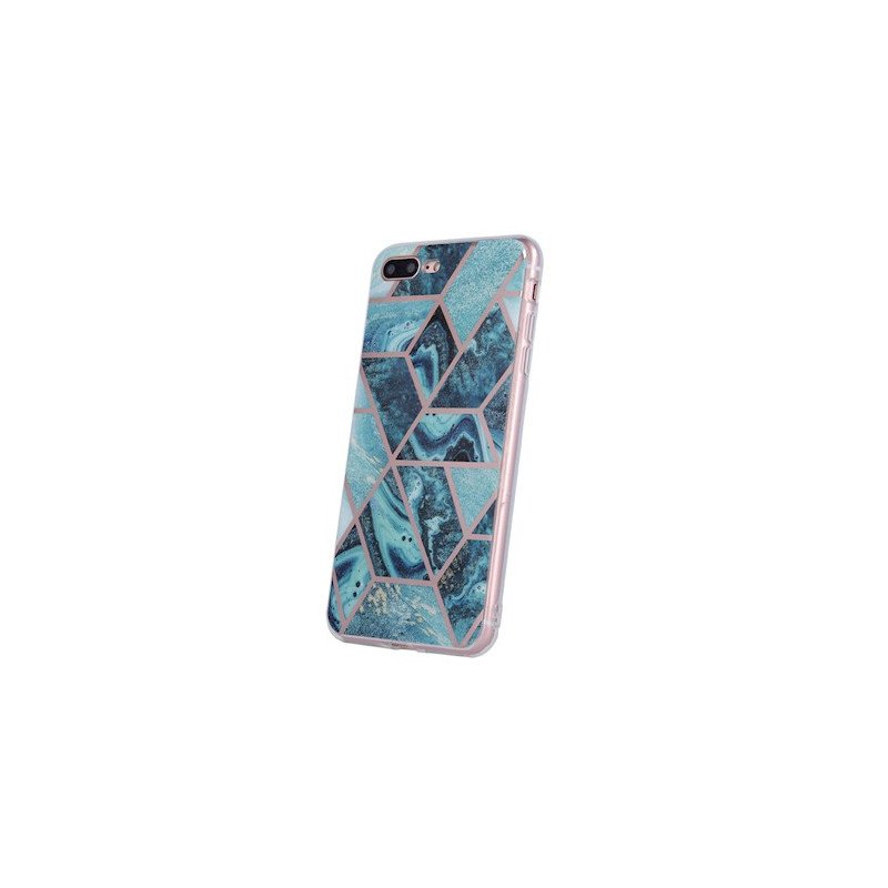 Viedtālruņa aizmugurējais vāciņš Xiaomi Redmi 9A / 9AT / 9i Geometric Marmur Dark Blue, With Design