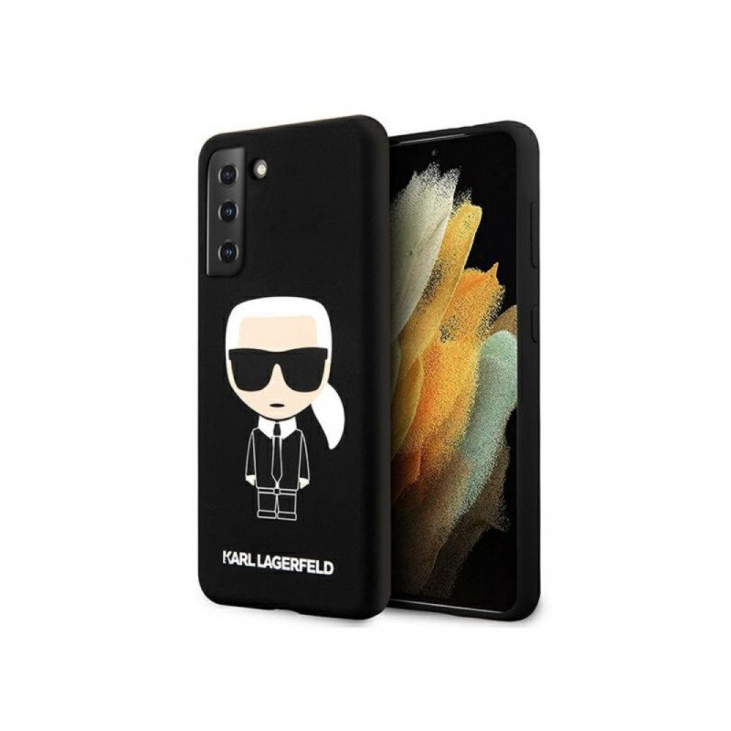 Viedtālruņa aizmugurējais vāciņš Samsung Galaxy S21 Plus KLHCS21MSAKHBK Black, With Design