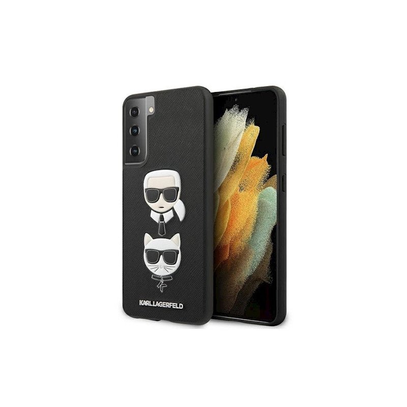 Viedtālruņa aizmugurējais vāciņš Samsung Galaxy S21 Plus KLHCS21MSAKICKCBK Black, With Design