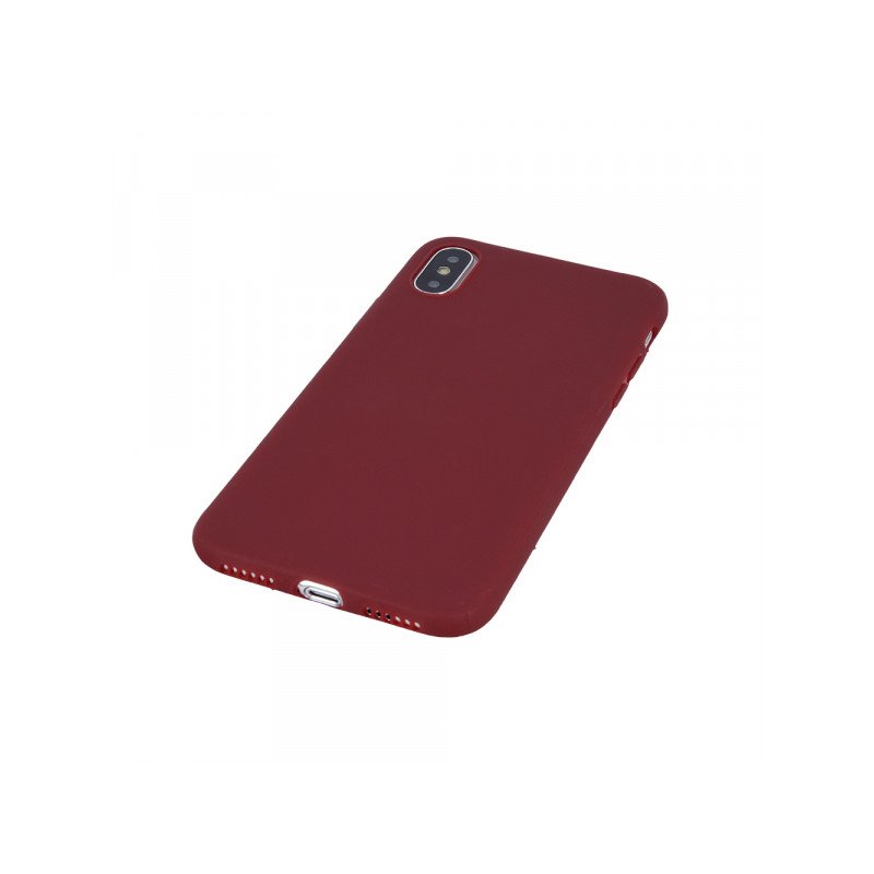 Viedtālruņa aizmugurējais vāciņš Apple iPhone 12 Pro Matt Tpu Burgundy