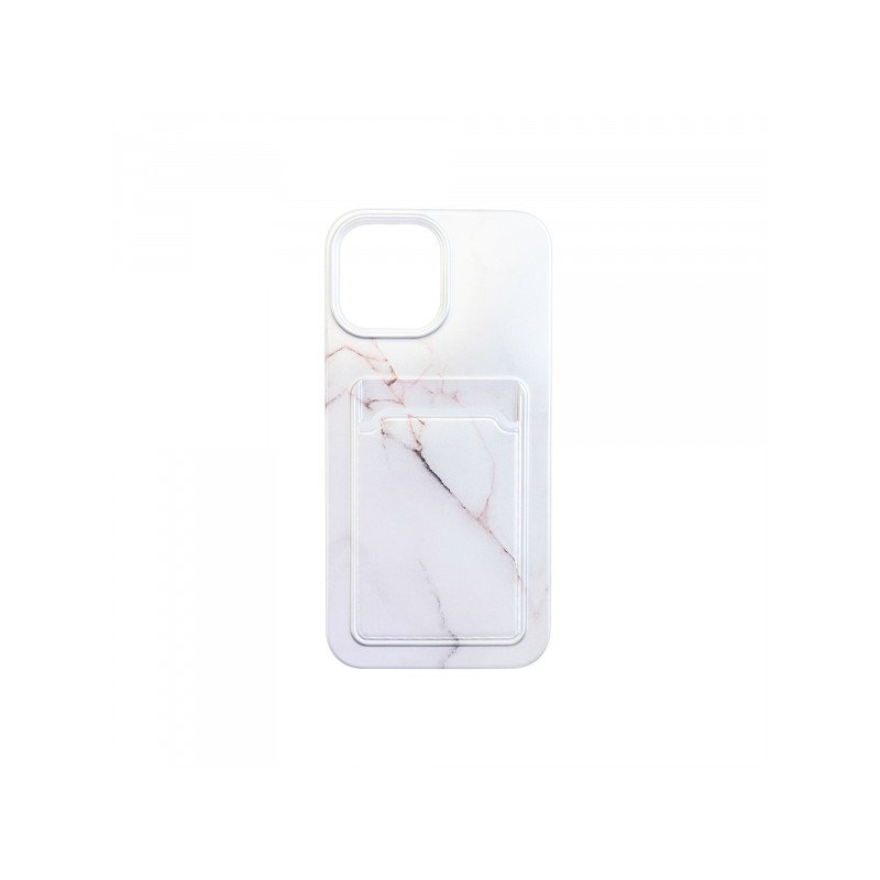 Viedtālruņa aizmugurējais vāciņš Apple iPhone 13 Pro Max 077 White, With Design