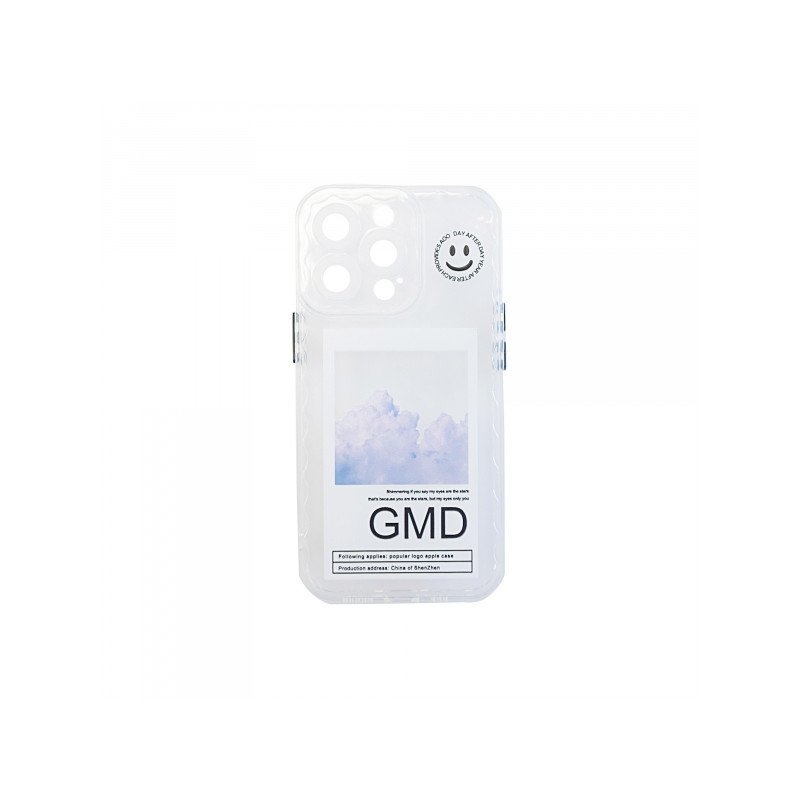 Viedtālruņa aizmugurējais vāciņš Apple iPhone 13 Pro Max 131 Blue, Transparent, With Text
