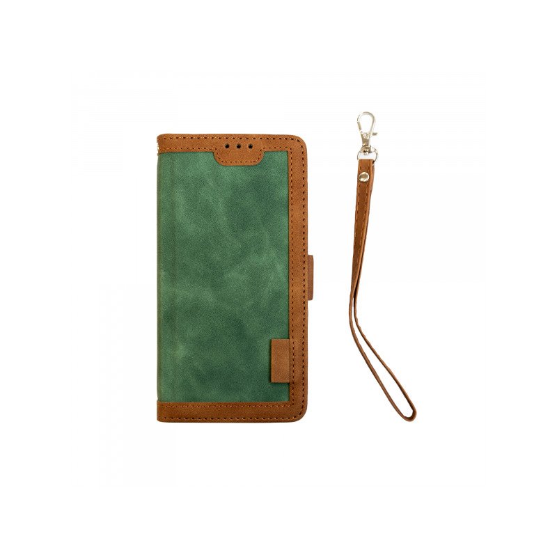 Viedtālruņa atveramais maciņš Samsung Galaxy S20 Ultra JH-K04 Brown, Green