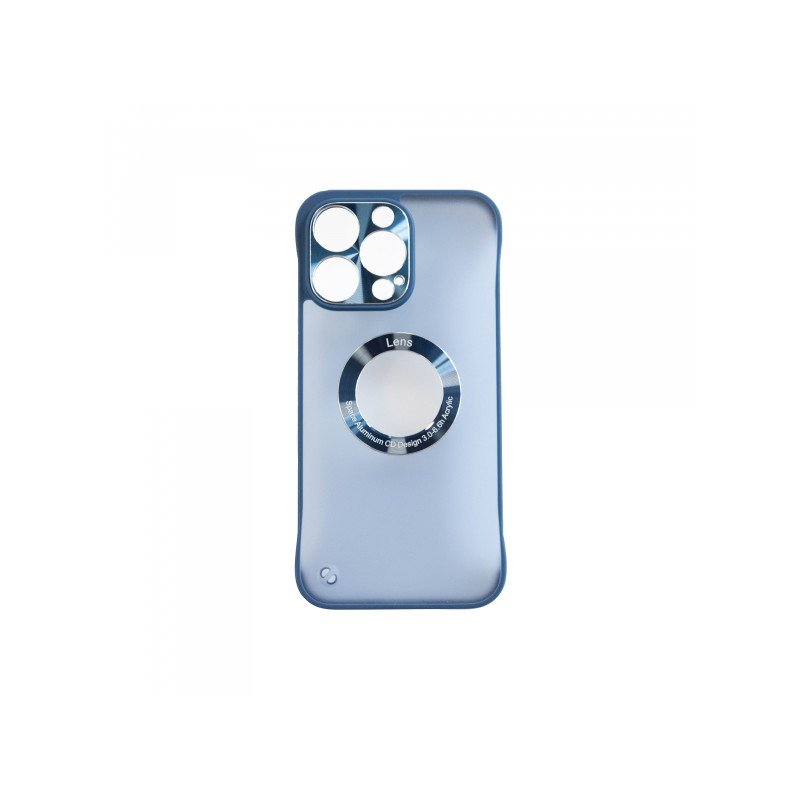 Viedtālruņa aizmugurējais vāciņš Apple iPhone 13 Pro Max Logo Bare Metal Blue