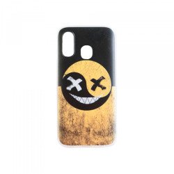 Viedtālruņa aizmugurējais vāciņš Samsung Galaxy A40 TE8 Black, Yellow, With Design
