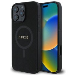 Viedtālruņa aizmugurējais vāciņš Apple iPhone 16 Pro Max Saffiano Black