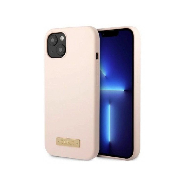 Viedtālruņa aizmugurējais vāciņš Apple Iphone 15 Silicone Mag Pink