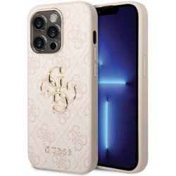 Viedtālruņa aizmugurējais vāciņš Apple iPhone 15 Pro Max Big Metal Logo Pink