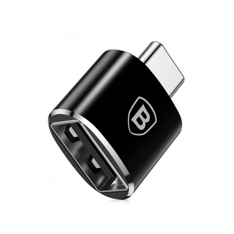 Kabeļa pārveidotājs OTG Adapter USB-A t o USB-C Black