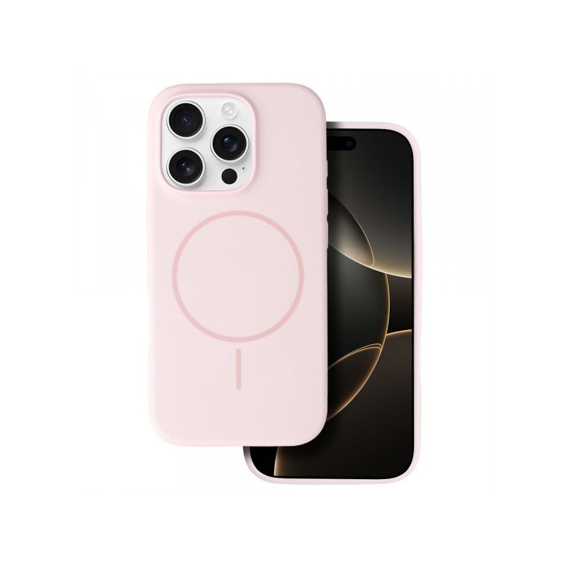 Viedtālruņa aizmugurējais vāciņš Apple iPhone 13 Mag slim silicone Pink