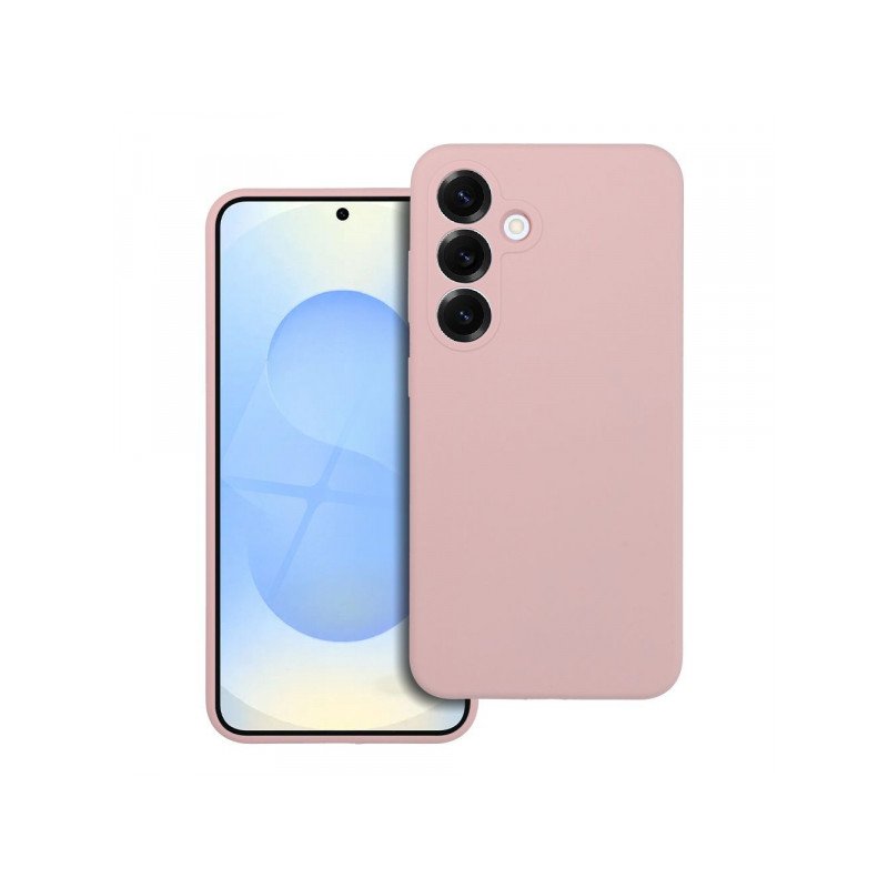 Viedtālruņa aizmugurējais vāciņš Samsung Galaxy S25 Silicone Mag Sand Pink