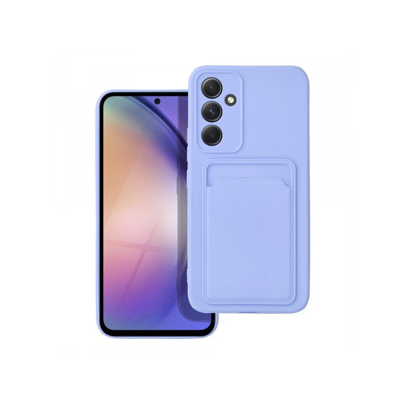 Viedtālruņa aizmugurējais vāciņš Samsung Galaxy A54 5G CARD Case Violet