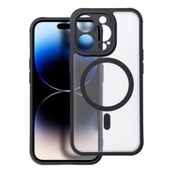 Viedtālruņa aizmugurējais vāciņš Apple iPhone 14 Pro Full matte mag Black, Transparent