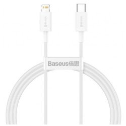 Kabelis Cable USB-C / Lightning 1m White