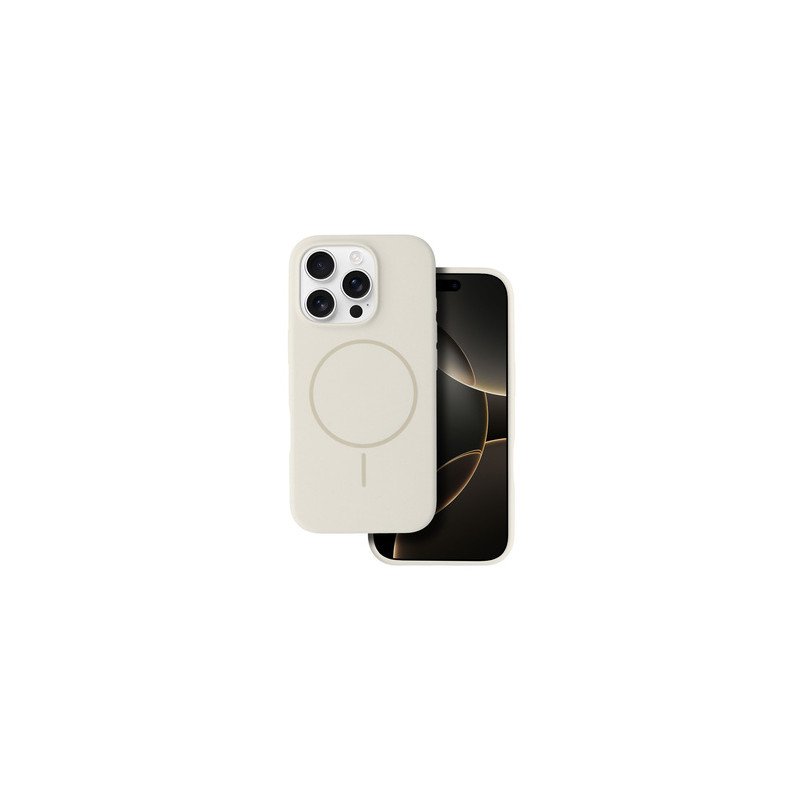 Viedtālruņa aizmugurējais vāciņš Apple iPhone 14 Pro Mag slim silicone Beige