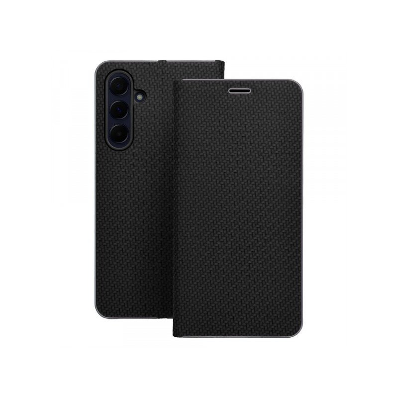 Viedtālruņa atveramais maciņš Samsung Galaxy A41 Luna Book Black