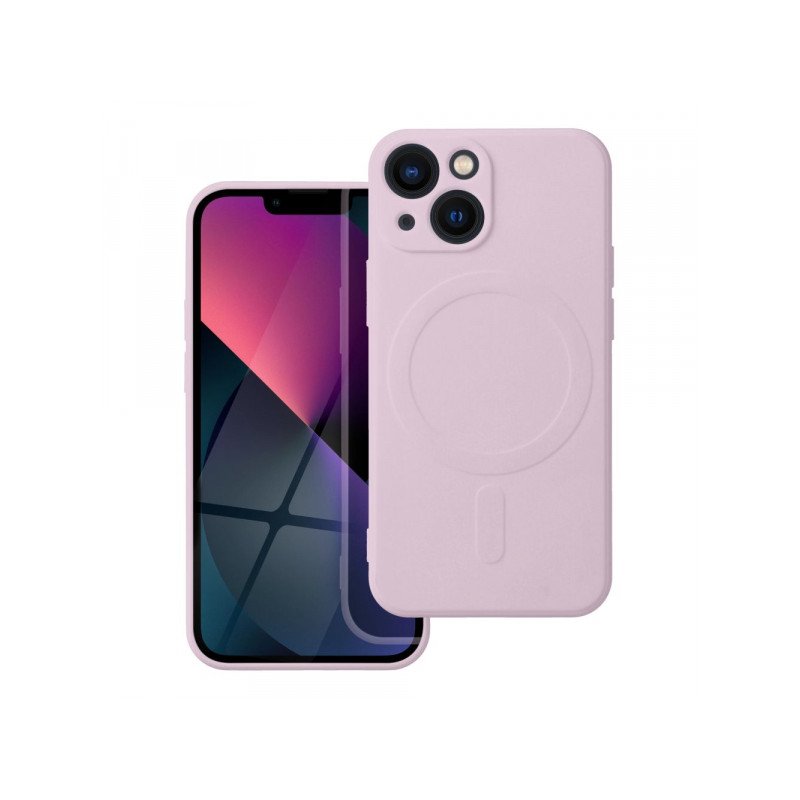Viedtālruņa aizmugurējais vāciņš Apple iPhone 13 Mini Silicone Mag Pink