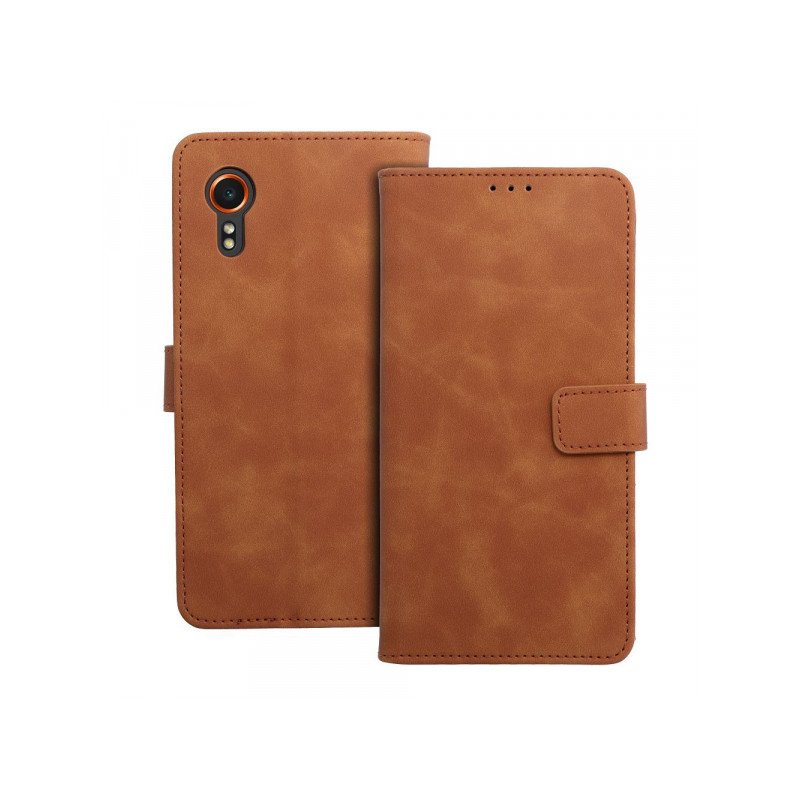 Viedtālruņa atveramais maciņš Samsung Galaxy Xcover 7 Tender Brown