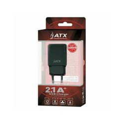Strāvas adapteris 2​,​1A​ 2xUSB​ U21​ black