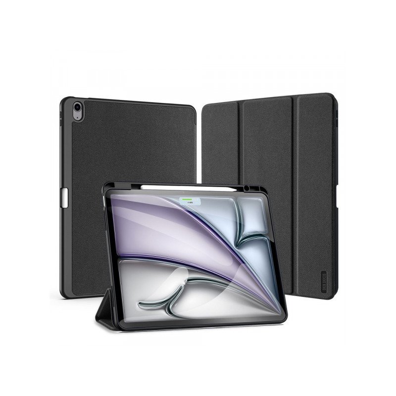 Planšetdatora atveramais maciņš Apple Domo Foldable with pencil storage Melna
