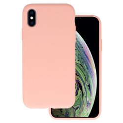 Viedtālruņa aizmugurējais vāciņš Apple iPhone XS Silicone Lite Pink