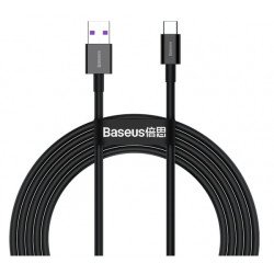 Kabelis Cable USB - USB TypeC 66W 6A 2m Black