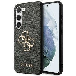 Viedtālruņa aizmugurējais vāciņš Samsung Galaxy S24 Big Metal Logo Grey