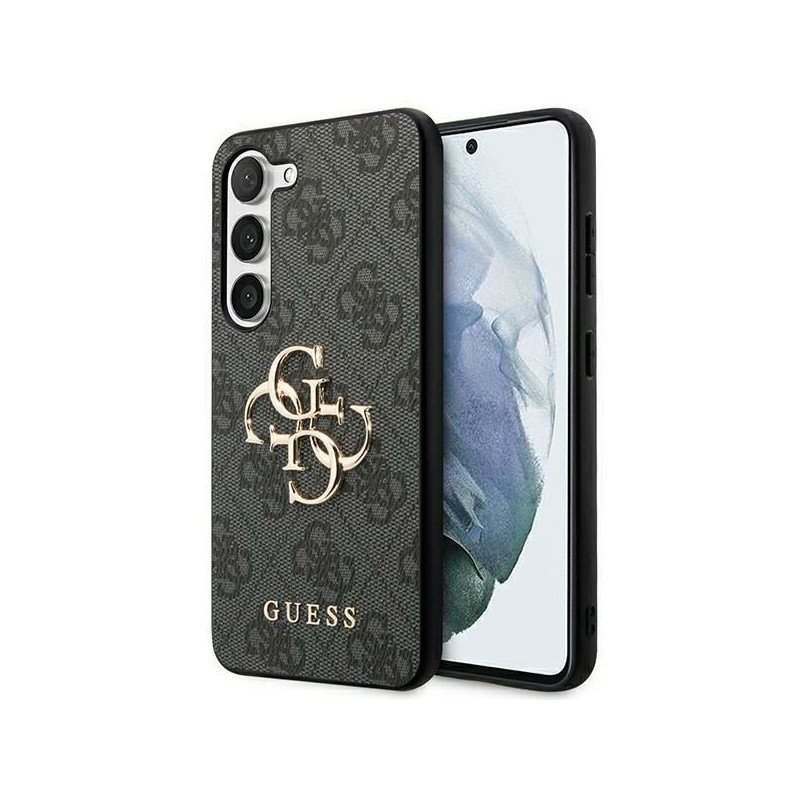 Viedtālruņa aizmugurējais vāciņš Samsung Galaxy S24 Big Metal Logo Grey