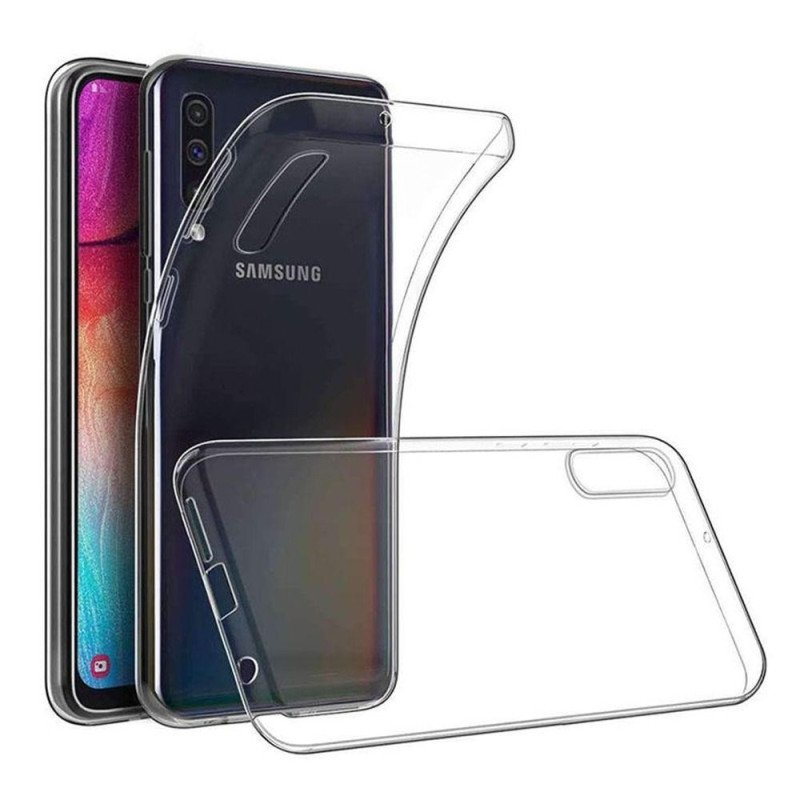 Viedtālruņa aizmugurējais vāciņš Samsung Galaxy A70 Caurspīdīga