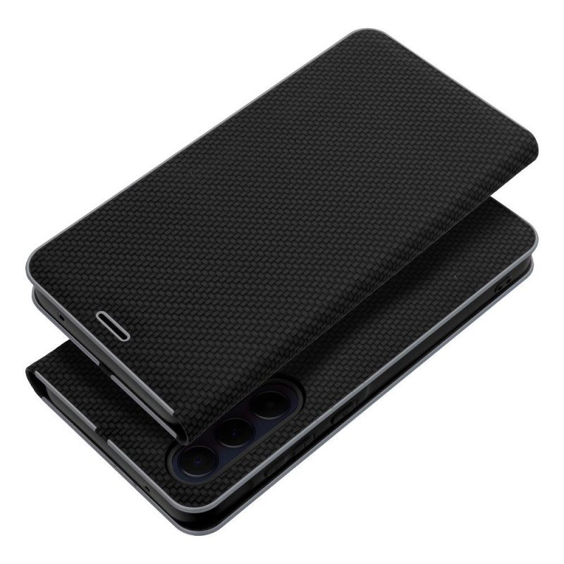Viedtālruņa atveramais maciņš Samsung Galaxy A41 Luna Book Black
